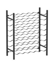 Casier à bouteilles pour 48 bouteilles Noir Métal | Mobilier & Déco