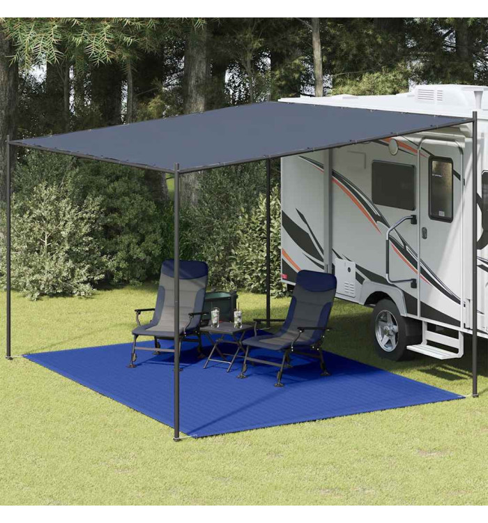 Tapis de tente 300x400 cm Bleu PEHD | Mobilier & Déco