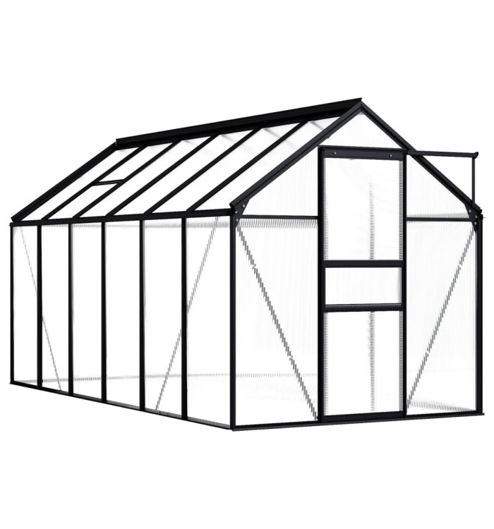 Serre Anthracite Aluminium 7,03 m² | Mobilier & Déco