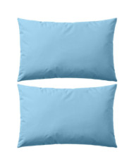 Oreiller d'extérieur lot de 2 60 x 40 cm Bleu clair | Mobilier & Déco