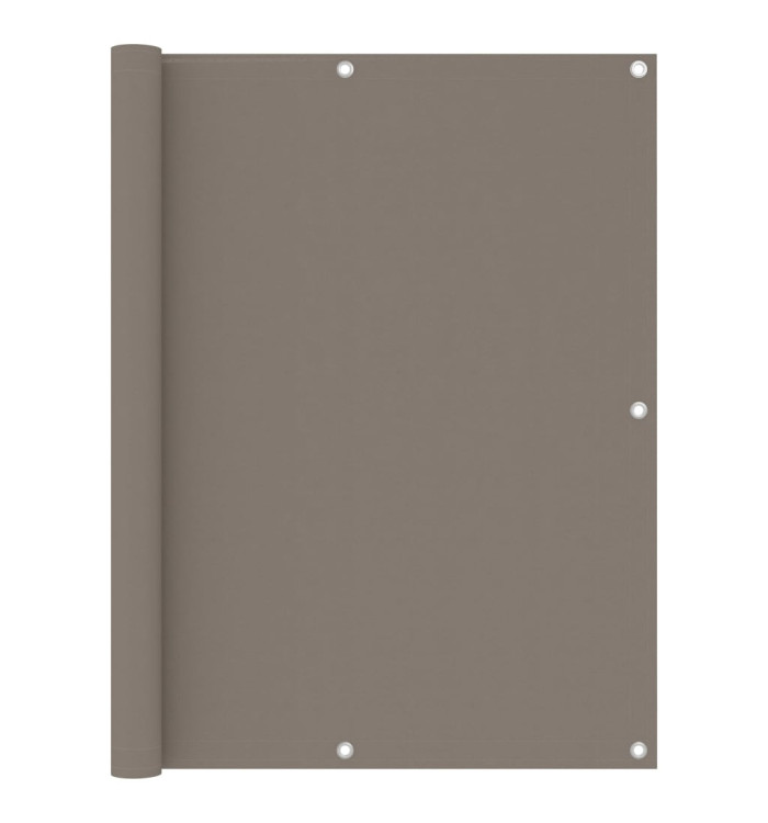 Écran de balcon Taupe 120x600 cm Tissu Oxford | Mobilier & Déco