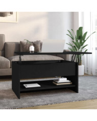 Table basse Noir 80x50x40 cm Bois d'ingénierie | Mobilier & Déco