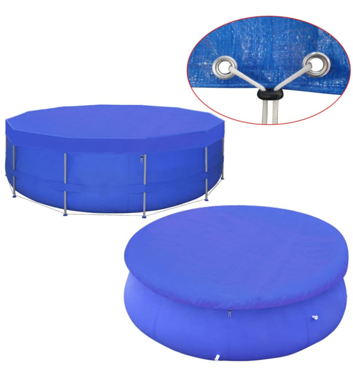 Couverture de piscine PE Ronde 460 cm 90 g/m² | Mobilier & Déco