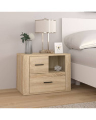 Table de chevet Chêne sonoma 60x36x45 cm Bois d'ingénierie | Mobilier & Déco