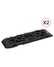 Planches de traction 2 pc Noir 107x31x7 cm Nylon | Mobilier & Déco