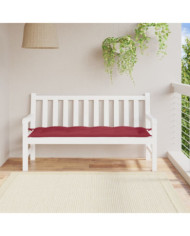 Coussin de banc de jardin rouge bordeaux 150x50x7 cm | Mobilier & Déco