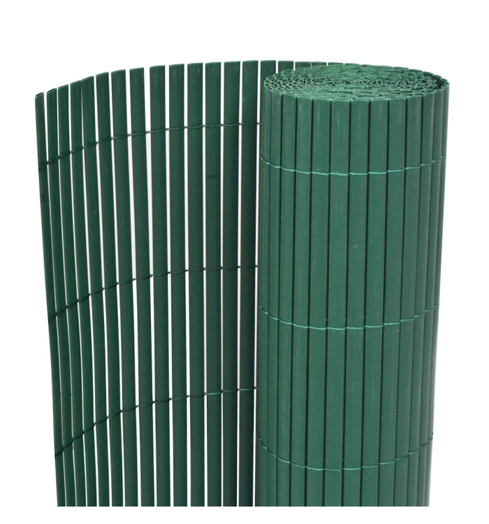 Clôture de jardin Double face PVC 90 x 300 cm Vert | Mobilier & Déco