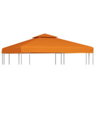 Recouvrement de remplacement d'auvent 310 g/m² Orange 3x3 m | Mobilier & Déco