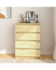Armoire d'appoint 60x36x84 cm Bois de pin massif | Mobilier & Déco