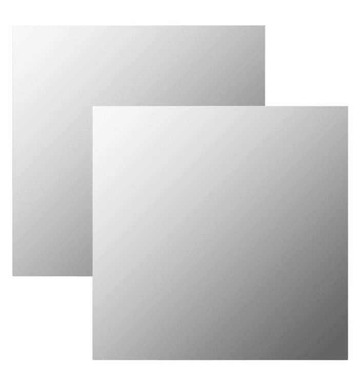 Miroirs muraux 2 pcs 50x50 cm Carré Verre | Mobilier & Déco