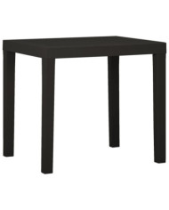 Table de jardin Anthracite 79x65x72 cm Plastique | Mobilier & Déco