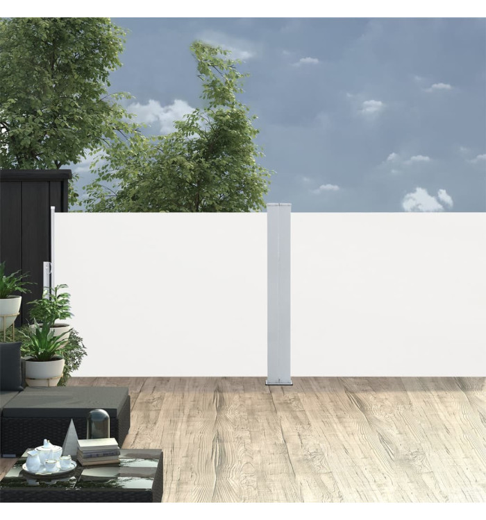 Auvent latéral rétractable Crème 120 x 1000 cm | Mobilier & Déco