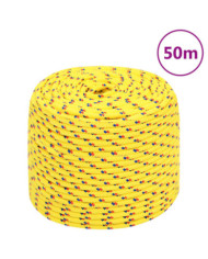 Corde de bateau Jaune 10 mm 50 m Polypropylène | Mobilier & Déco