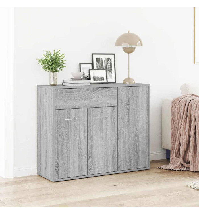 Buffet Sonoma gris 88x30x70 cm Bois d'ingénierie | Mobilier & Déco