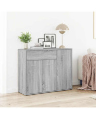 Buffet Sonoma gris 88x30x70 cm Bois d'ingénierie | Mobilier & Déco