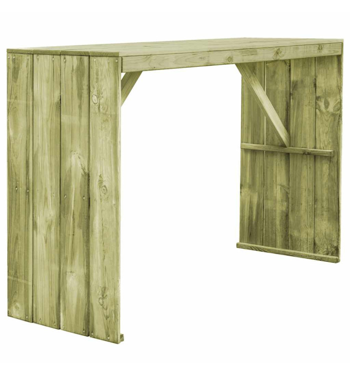 Table de bar 170x60x110 cm Pin imprégné | Mobilier & Déco