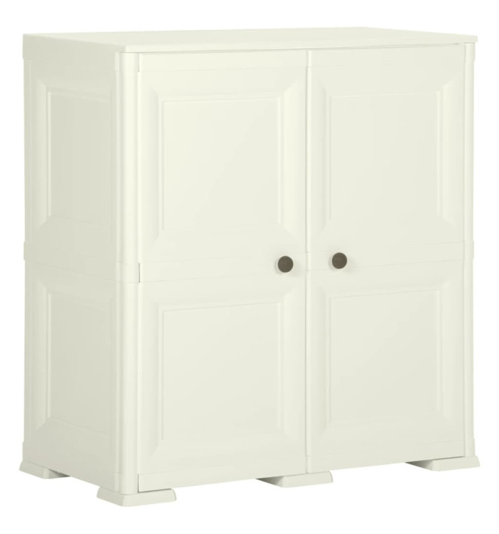Armoire plastique 79x43x85,5 cm design bois glace à la vanille | Mobilier & Déco