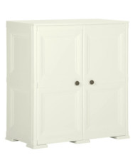 Armoire plastique 79x43x85,5 cm design bois glace à la vanille | Mobilier & Déco