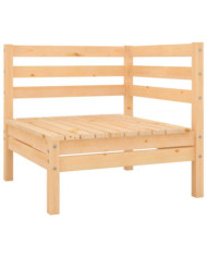 Canapé d'angle de jardin Bois de pin massif | Mobilier & Déco