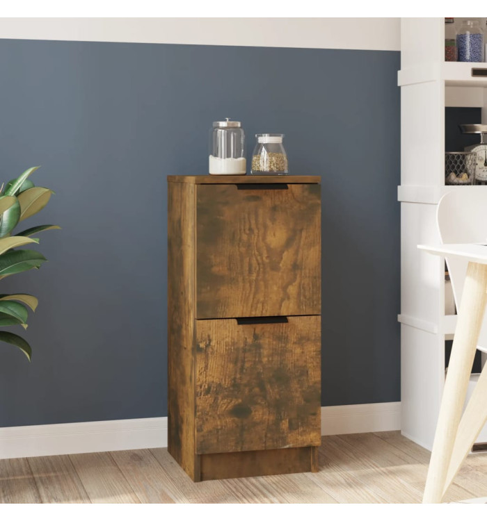 Buffet Chêne fumé 30x30x70 cm Bois d'ingénierie | Mobilier & Déco