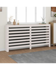Cache-radiateur Blanc 169x19x84 cm Bois massif de pin | Mobilier & Déco