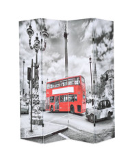 Cloison de séparation 160 x 170 cm Bus londonien Noir et blanc | Mobilier & Déco