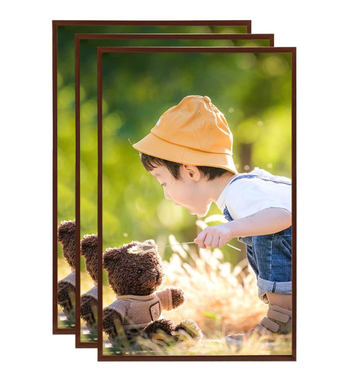 Collage de cadres photo 3 pcs de table Bronze 13x18 cm MDF | Mobilier & Déco