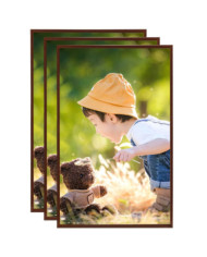 Collage de cadres photo 3 pcs de table Bronze 13x18 cm MDF | Mobilier & Déco