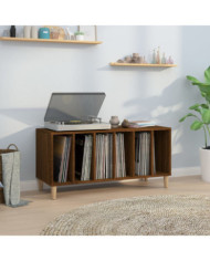 Armoire à disques chêne marron 100x38x48 cm bois d'ingénierie | Mobilier & Déco