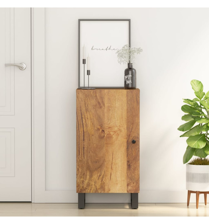 Buffet avec porte 40x31x75 cm bois massif de manguier | Mobilier & Déco