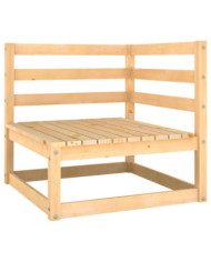 Canapé d'angle de jardin bois de pin massif | Mobilier & Déco