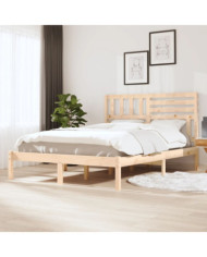 Cadre de lit sans matelas bois massif de pin 140x200 cm | Mobilier & Déco