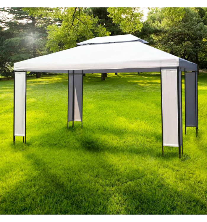 Chapiteau de jardin Blanc 3 x 4 m | Mobilier & Déco