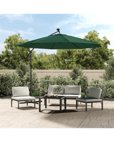 Tissu de remplacement pour parasol déporté Vert 350 cm | Mobilier & Déco