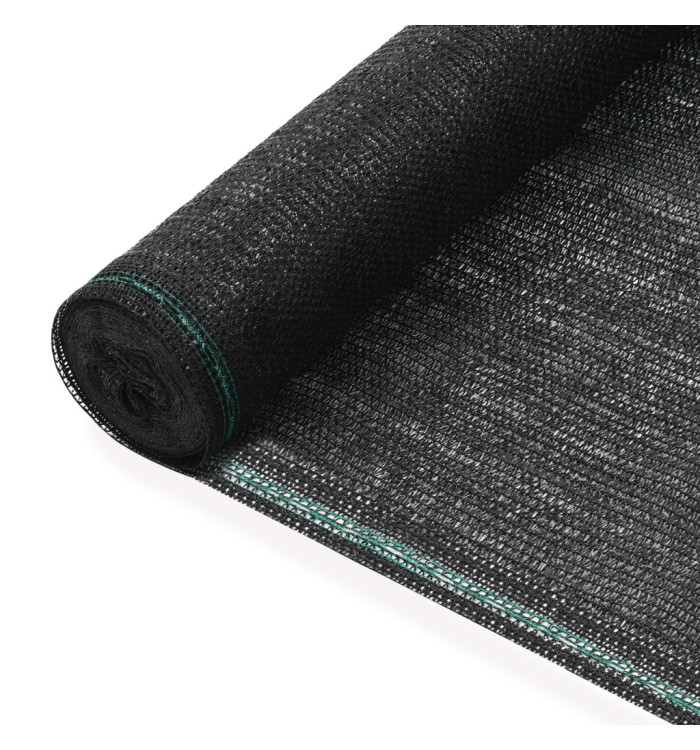 Clôture de tennis PEHD 1,2 x 25 m Noir | Mobilier & Déco