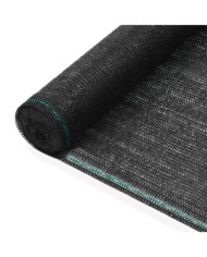 Clôture de tennis PEHD 1,2 x 25 m Noir | Mobilier & Déco