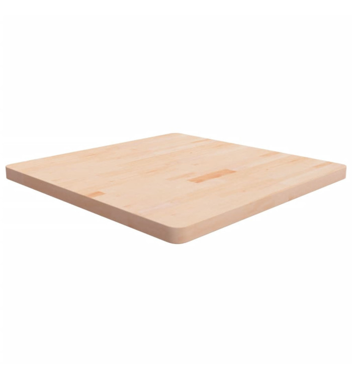 Dessus de table carré 80x80x4 cm Bois chêne massif non traité | Mobilier & Déco