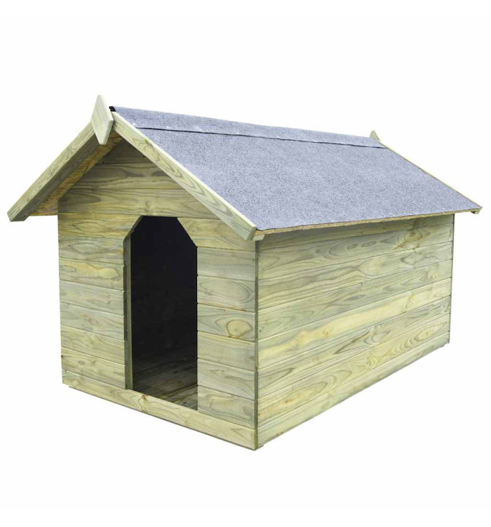 Niche de jardin avec toit ouvrant en bois de pin imprégné | Mobilier & Déco