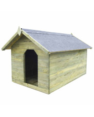 Niche de jardin avec toit ouvrant en bois de pin imprégné | Mobilier & Déco