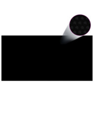 Film solaire de piscine PE rectangulaire flottant 10x5 m Noir | Mobilier & Déco