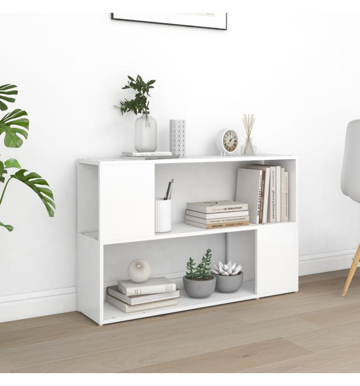 Bibliothèque Blanc 100x24x63 cm Bois d'ingénierie | Mobilier & Déco