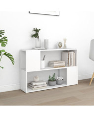 Bibliothèque Blanc 100x24x63 cm Bois d'ingénierie | Mobilier & Déco