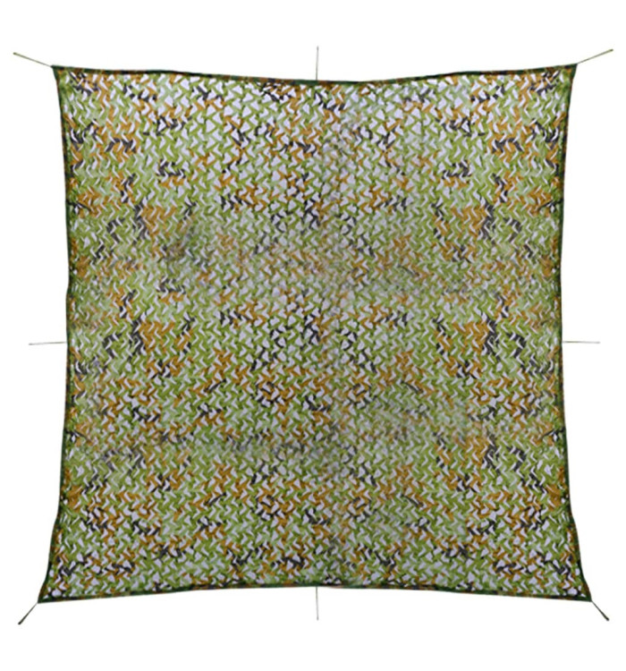 Filet de camouflage avec sac de rangement 5x5 m Vert | Mobilier & Déco