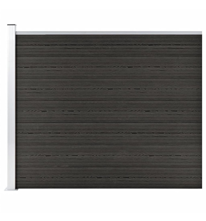 Panneau de clôture WPC 175x146 cm Gris | Mobilier & Déco