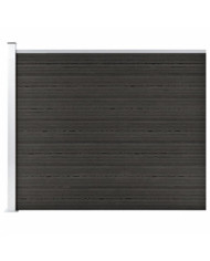 Panneau de clôture WPC 175x146 cm Gris | Mobilier & Déco