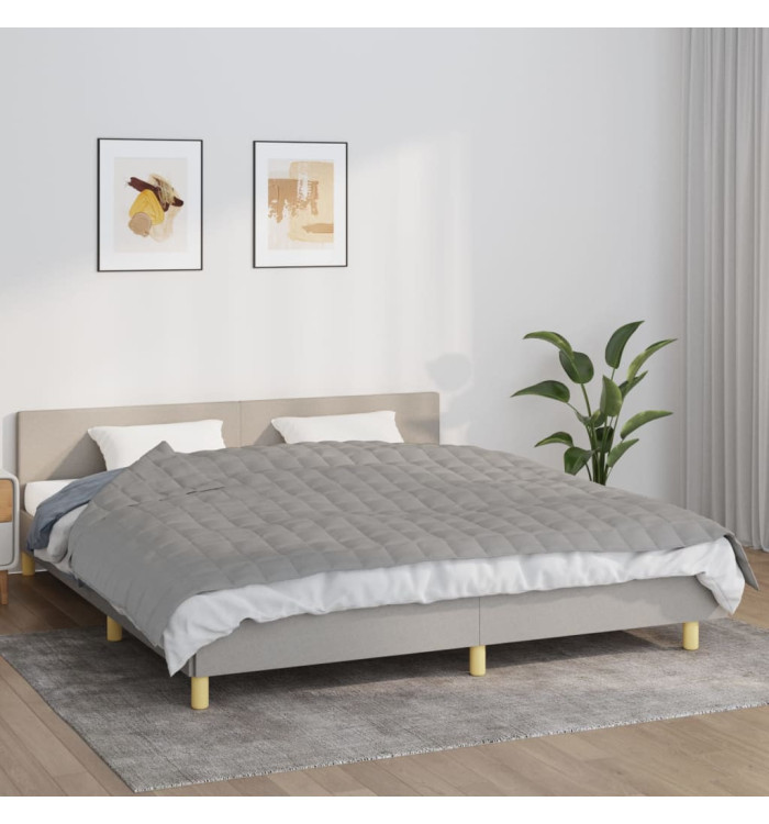 Couverture lestée Gris 155x220 cm 11 kg Tissu | Mobilier & Déco