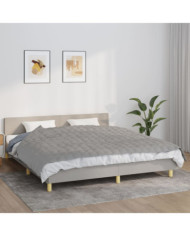 Couverture lestée Gris 155x220 cm 11 kg Tissu | Mobilier & Déco