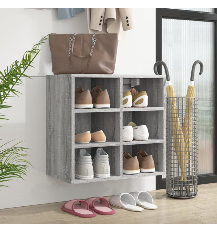 Armoire à chaussures Sonoma gris 52,5x30x50 cm | Mobilier & Déco