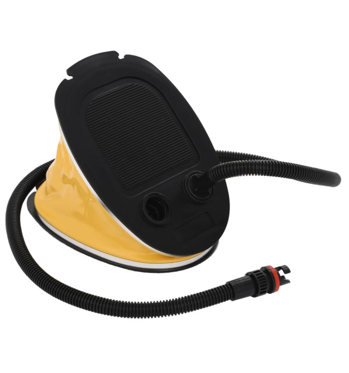 Pompe à pied 26x18 cm PP et PE Gris et jaune | Mobilier & Déco