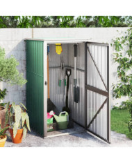 Abri à outils de jardin vert 88x89x161 cm acier galvanisé | Mobilier & Déco
